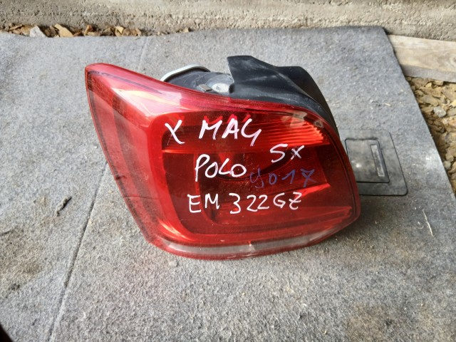 09017 Volkswagen Polo 2009-2015 Lámpa , Fényszóró Használt Bal hátsó