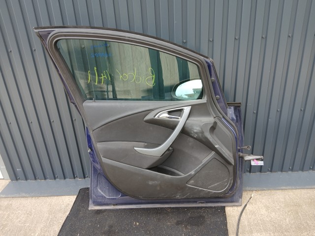 10002 Opel Astra J 2009-2015 Ajtó Használt Bal első Kék Z20z