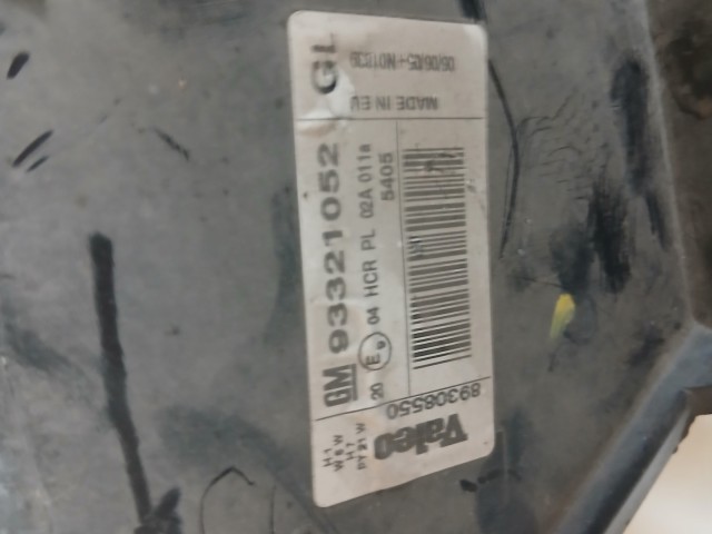 10141 Opel Meriva A 2003-2010 Lámpa , Fényszóró Használt Bal első 