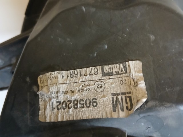 10110 Opel Zafira A 1999-2005 1999-2005 Lámpa , Fényszóró Használt Bal első 