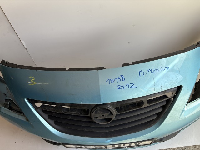10198 Opel Meriva B 2010-2017 Lökhárító Használt első Türkiz Z21z