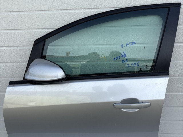10220 Opel Astra J 2009-2015 Ajtó Használt Bal első Szürke Z176