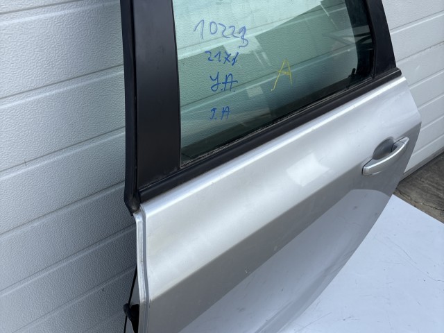 10223 Opel Astra J 2009-2015 Ajtó Használt Bal hátsó Szürke Z176
