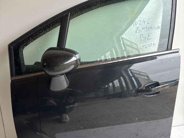 10246 Opel Meriva B 2010-2017 Ajtó Használt Bal első Feketw Z22c