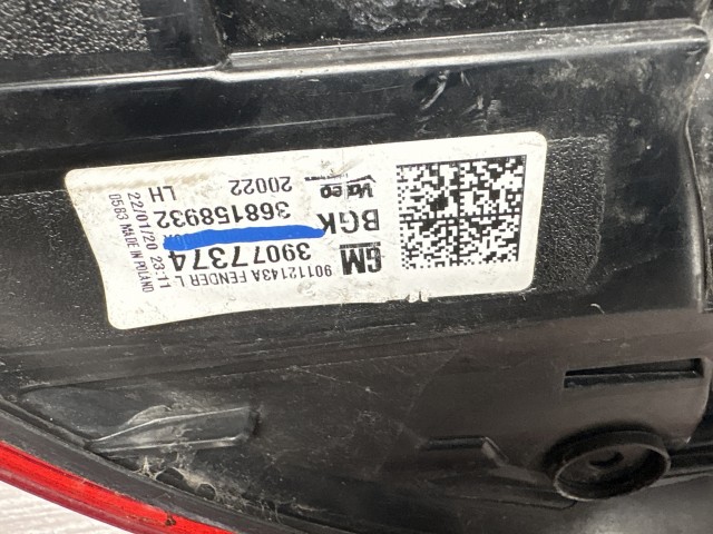 10287 Opel Astra K 2015 Lámpa , Fényszóró Használt Bal hátsó kombi