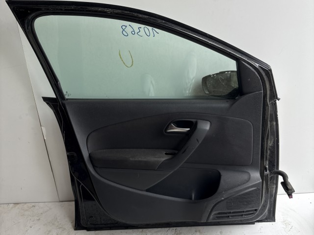 10368 Volkswagen Polo 6r 2009-2017 Ajtó Használt Bal első Fekete 
