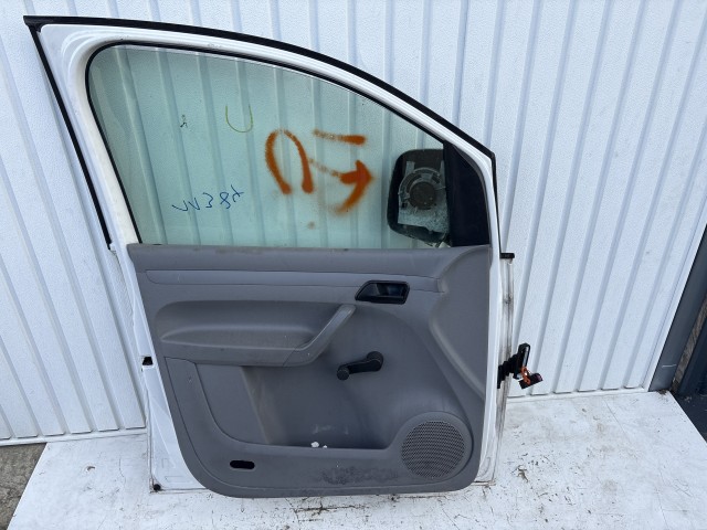 11384 Volkswagen Caddy III. 2003-2015 Ajtó Használt Bal első Feher 