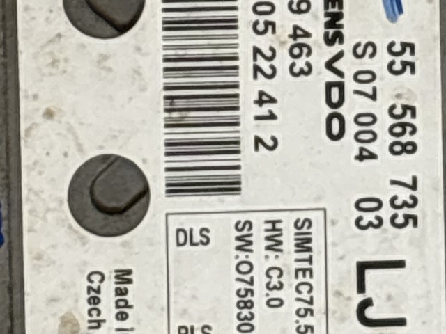 Opel Astra H 2004-2010 2004-2010 Motorvezérlő Használt z16xer 